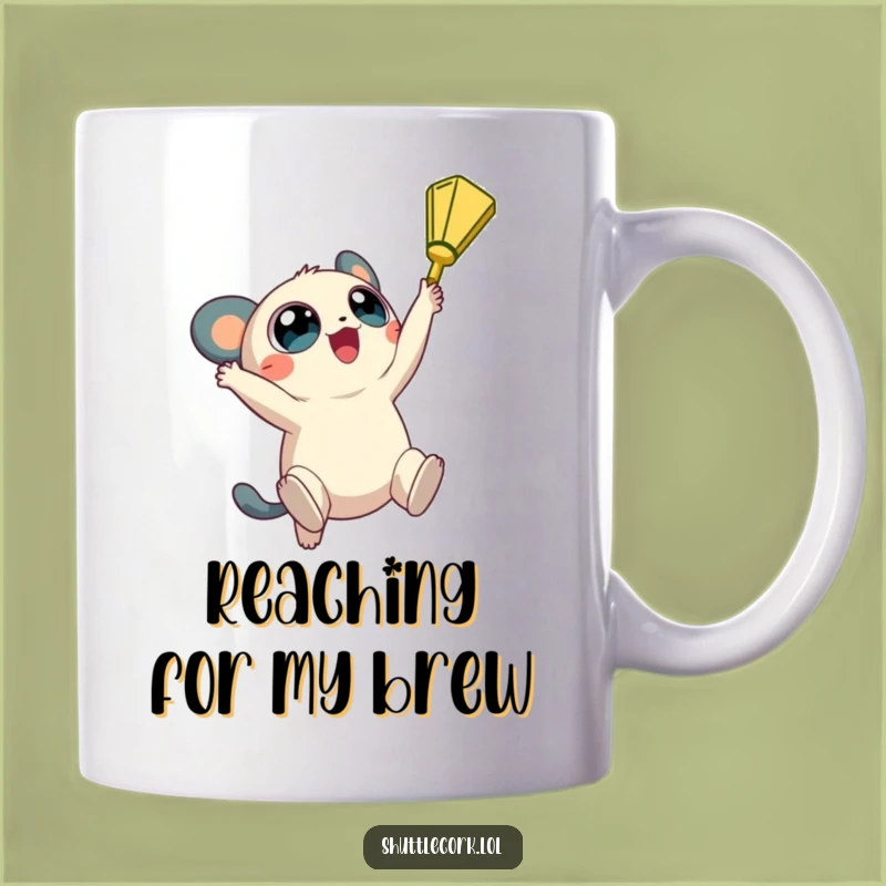 Funny Big Eyes Shuttlecock Mug: Reach for Fun, Perfect Funny Gift for Players